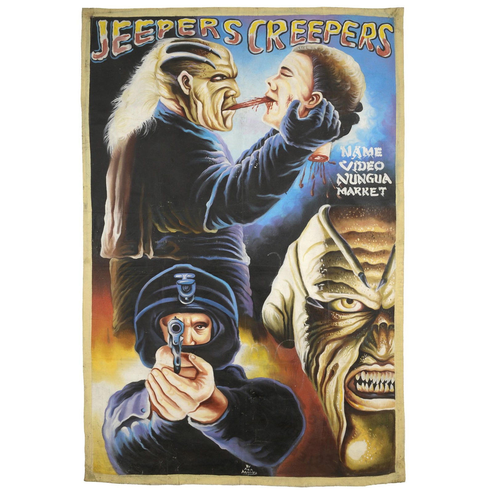 Jeepers Creepers Ghanaian Hand-Painted Horror Movie Poster – Tribalgh