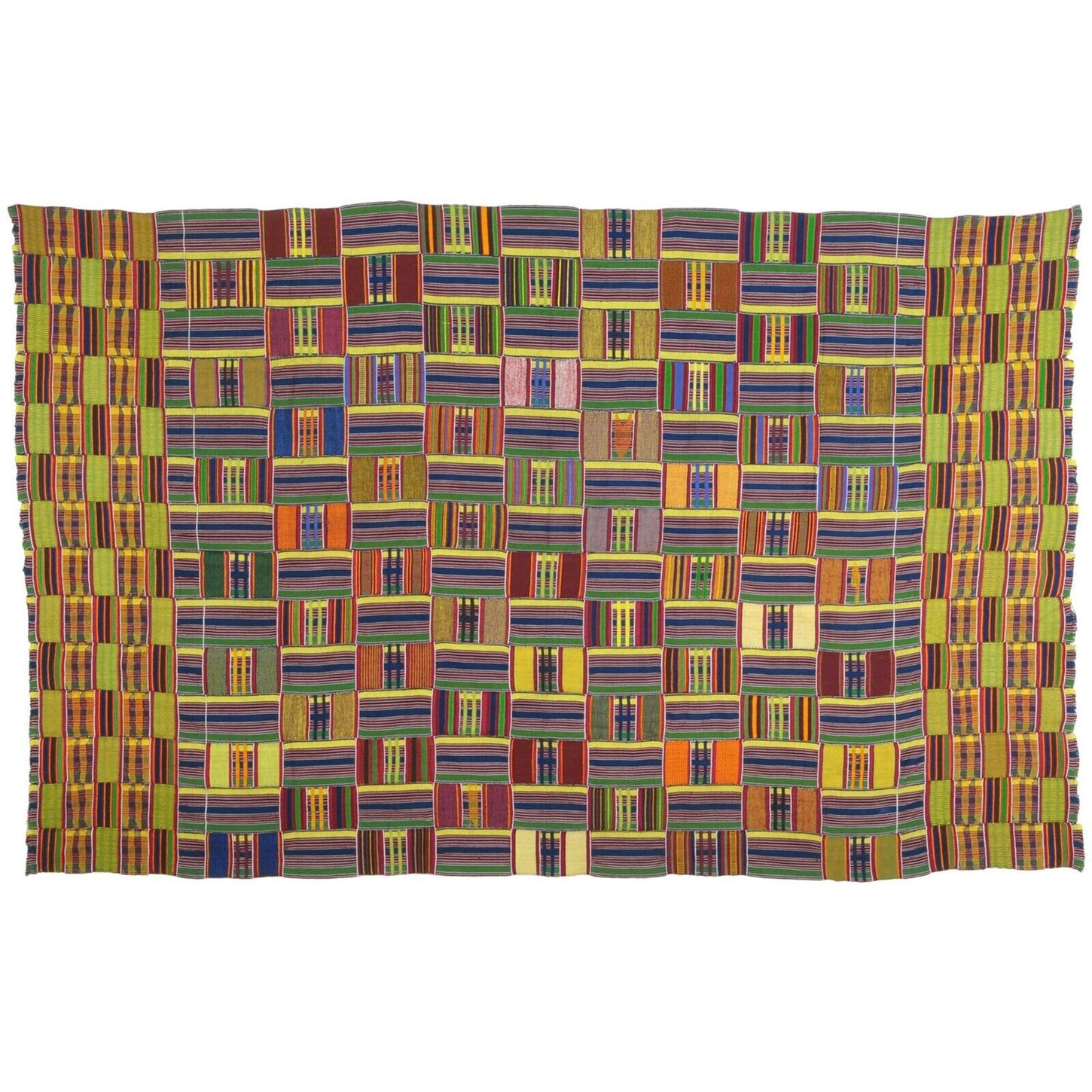 Eleagbe, Authentic hand Woven Kente Cloth from Ghana/Africain Tissue/ Real African Cloth/ good Ewe Kete From Volta Region, Ghana WK77