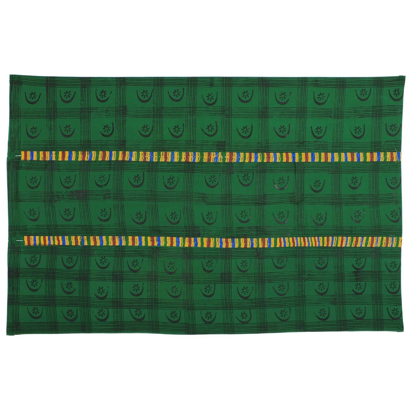 Adinkra Ashanti Cloth African Ghana Art Fabric Hand Stamped West Afric