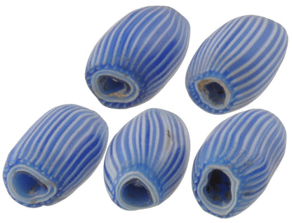 Old Reheated 6 layers Chevron "Onion Skin" Venetian Glass Beads African Trade SB-29944