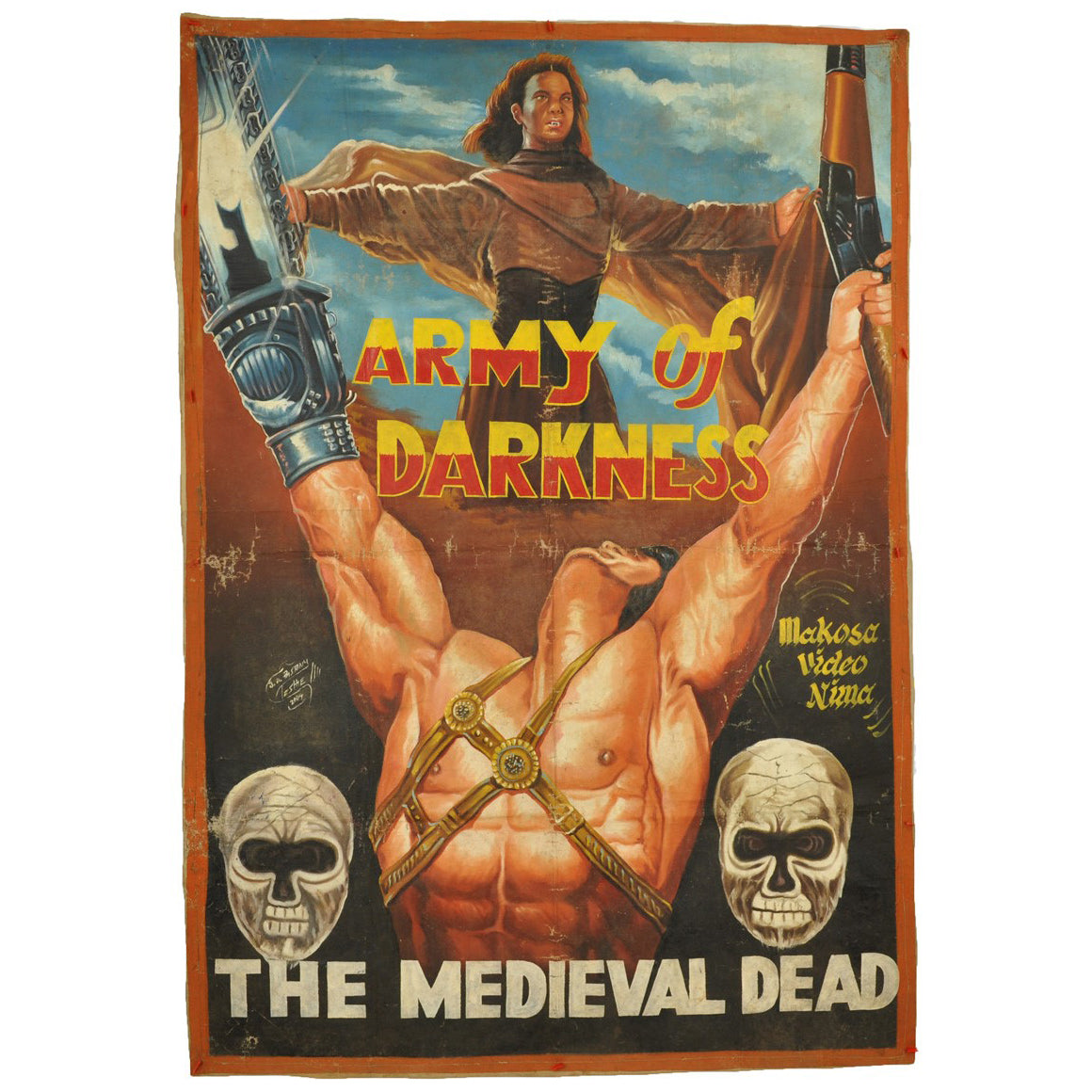 ARMY OF DARKNESS THE DEDIEVAL DEAD GHANA MOVIE POSTER