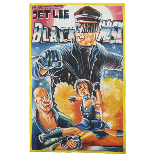 BLACK MASK MOVIE POSTER GHANAIAN OUTSIDER CINEMA ART