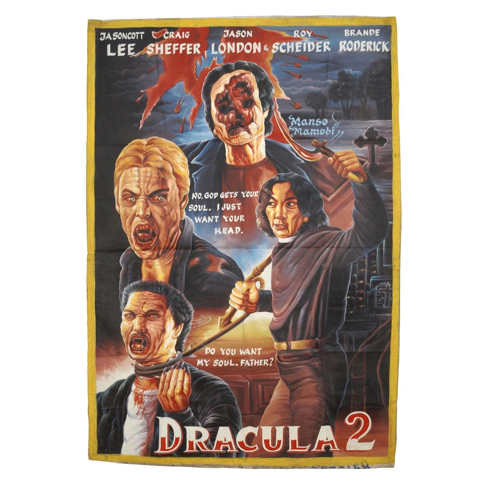 Dracula 2 Movie Poster | Hand-Painted in Ghana – Tribalgh