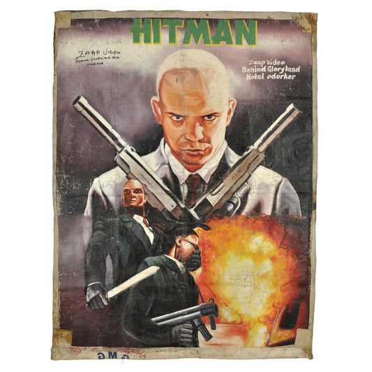 HITMAN MOVIE POSTER GHANAIAN CINEMA WALL ART