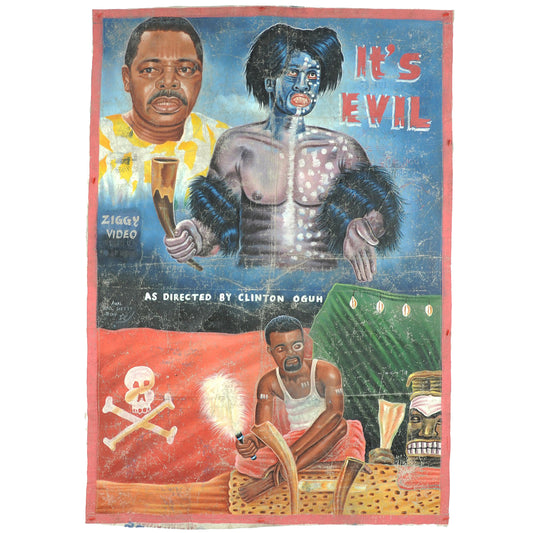 ITS EVIL MOVIE POSTER HAND PAINTED IN GHANA