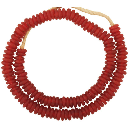 West African Beads Krobo recycled glass trade beads from Ghana spacers necklace SB-28811