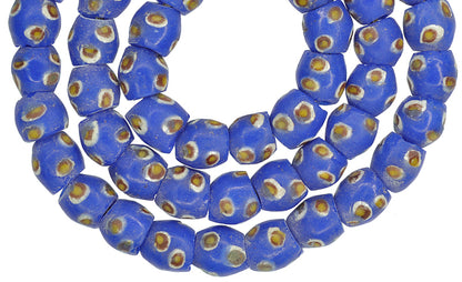 Nice Matching Strand new African Krobo eye Powder Glass Trade Beads Ghana SB-24549