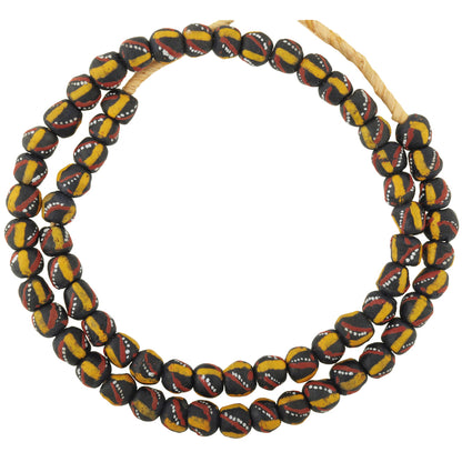 African powder glass recycled beads Krobo handmade jewelry supplies Ghana SB-29877