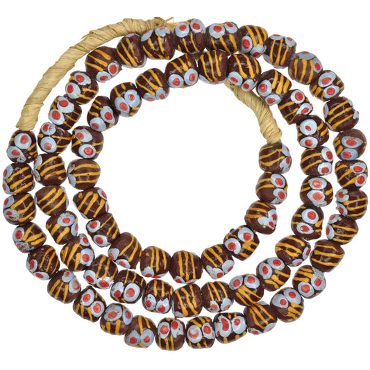 African glass Beads Krobo recycled trade beads Ghana powder glass new necklace SB-24360