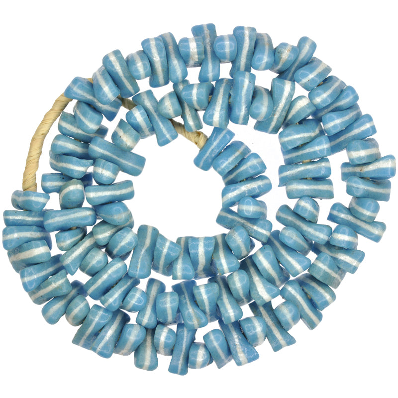 New recycled beads African Krobo powder glass trade beads from Ghana spacers SB-35113