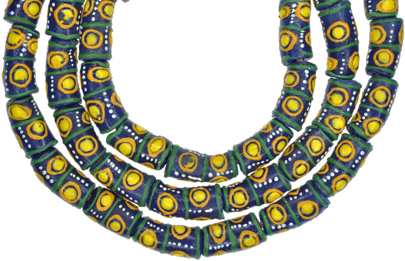 Krobo African trade beads Ghana powder glass beads recycled glass new fancy SB-35143