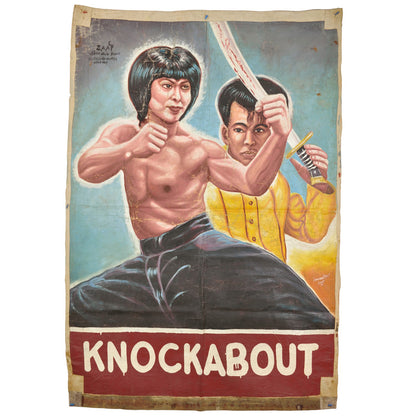 KNOCKABOUT MOVIE POSTER HAND PAINTED IN GHANA FOR THE LOCAL CINEMA WALL ART