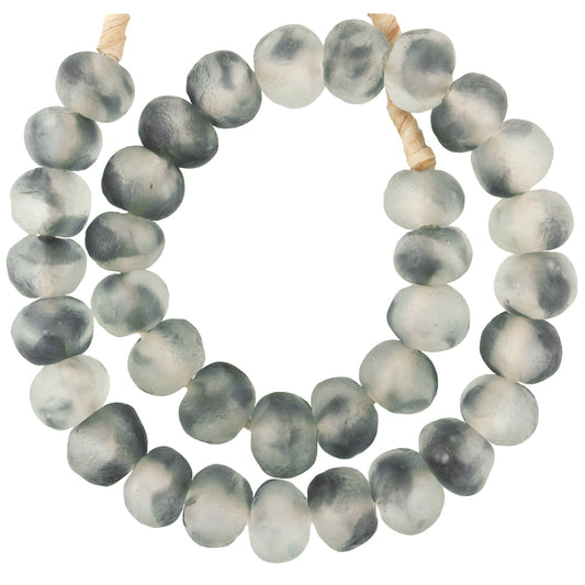 Trade Beads African powder glass Krobo beads Ghana recycled powderglass X-Large SB-33780