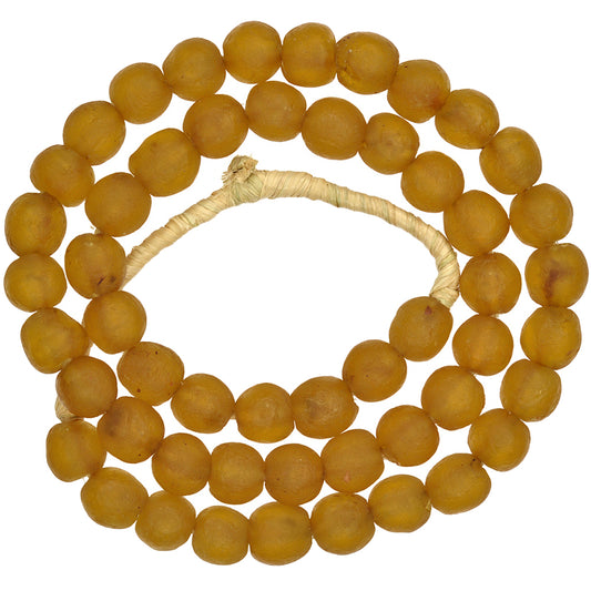 African Krobo translucent Powder Glass Trade Beads Ghana SB-27987