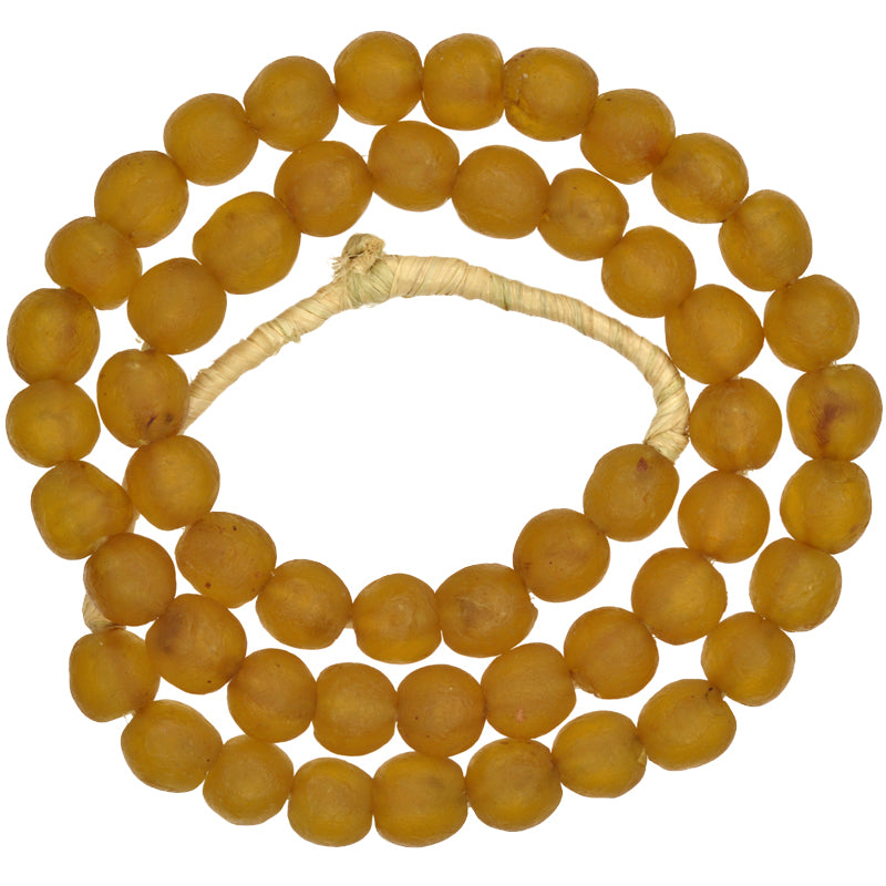 African Krobo translucent Powder Glass Trade Beads Ghana SB-24116