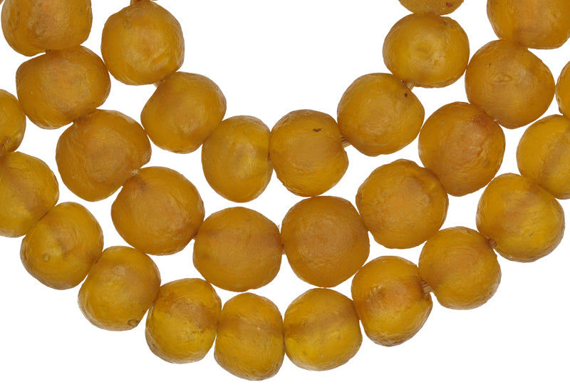 African Krobo translucent Powder Glass Trade Beads Ghana SB-24158