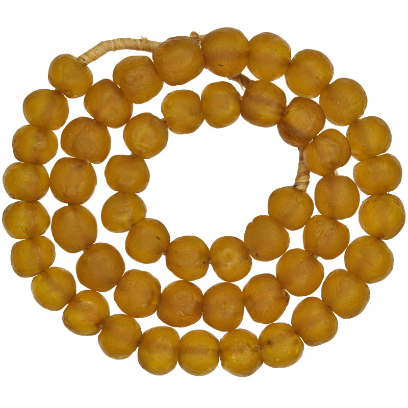 African Krobo translucent Powder Glass Trade Beads Ghana SB-24158