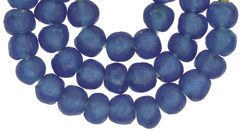 New Matching Strand translucent Powder Glass Trade Beads African Art Krobo Ghana SB-24653