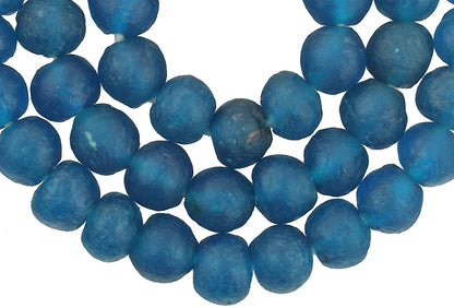 New Matching Strand African Krobo translucent Powderglass Trade Beads Ghana SB-28721