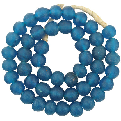 New Matching Strand African Krobo translucent Powderglass Trade Beads Ghana SB-28721