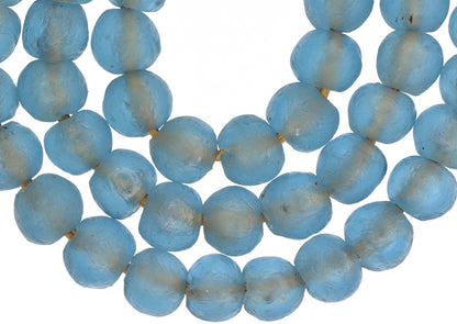 New African translucent Powder Glass Trade Beads Krobo Ghana SB-24160