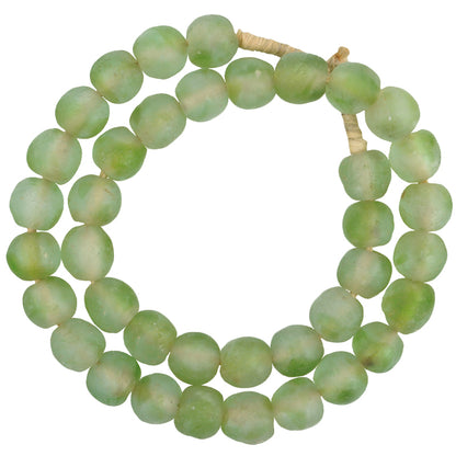 African trade beads new Krobo powderglass translucent recycled large glass beads SB-35102