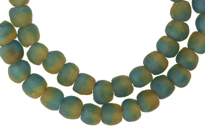 Krobo beads recycled powder glass Ghana necklace African trade SB-29813