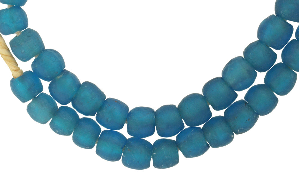 Krobo beads powder glass recycled handmade African trade translucent SB-29870