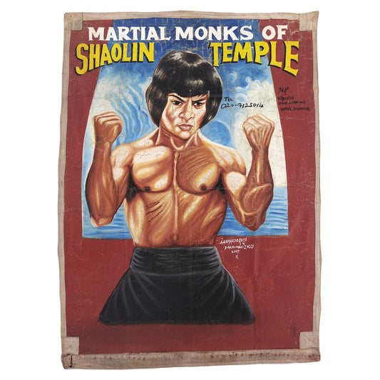 MARTIAL MONKS OF SHAOLIN TEMPLE Movie Poster - Hand-Painted Art