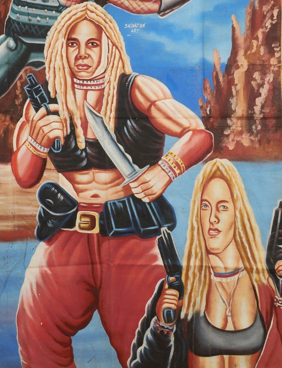 NEMESIS 2 GHANA MOVIE POSTER HAND PAINTED FOR CINEMA ART