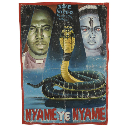 NYAME YE NYAME HAND PAINTED MOVIE POSTER FROM GHANA