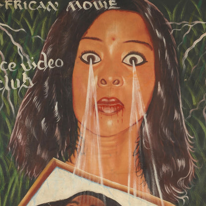 SAMADORA AFRICAN MOVIE POSTER HAND PAINTED IN GHANA THE CINEMA LOCAL WALL FILM ART