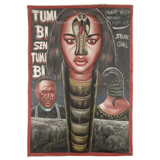 TUMI BI SEN TUMI BI AFRICAN MOVIE POSTER HAND PAINTED IN GHANA FOR CINEMA FILM WALL ART