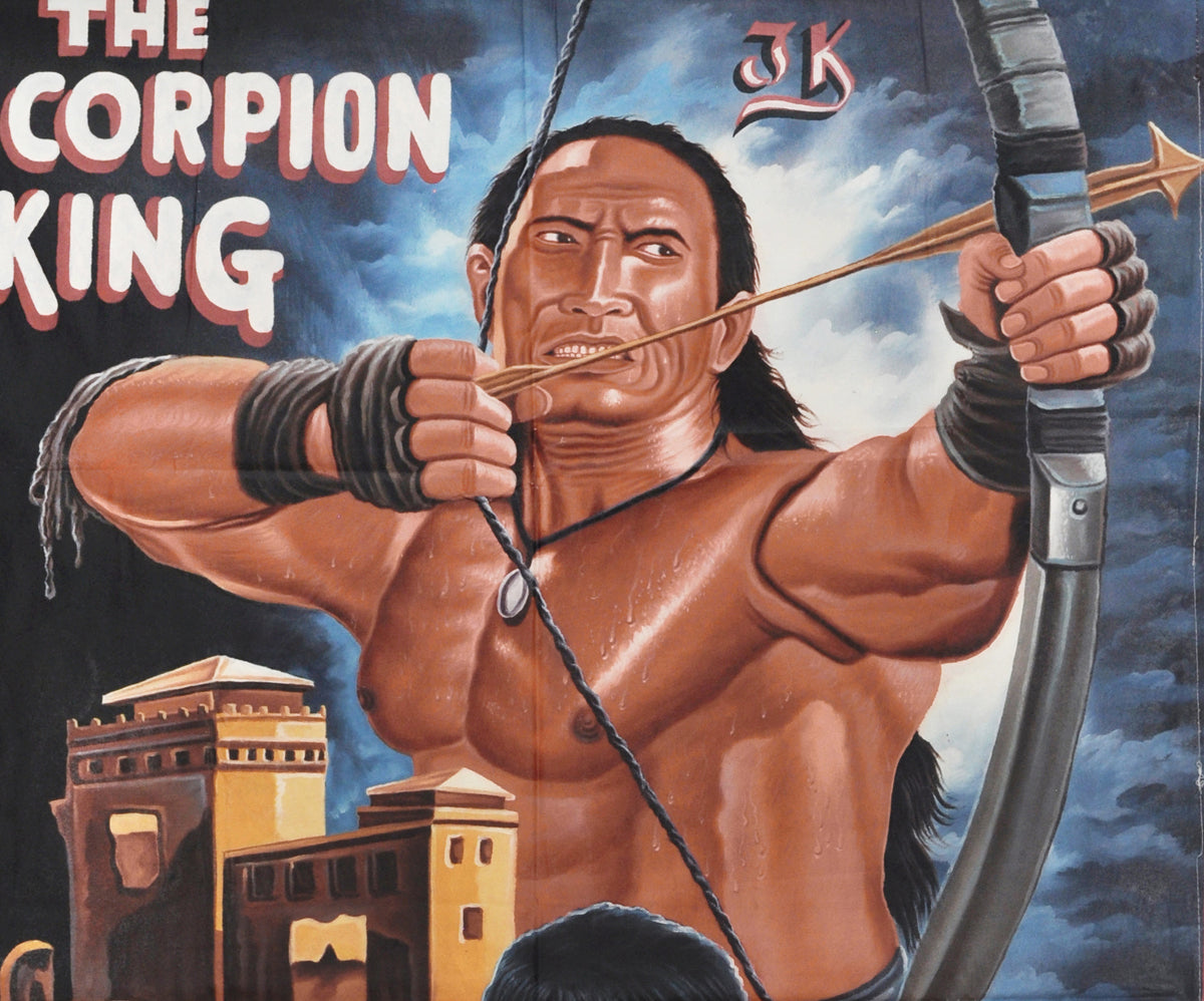 The Scorpion King hand painted in Ghana West Africa for the local cinema art details