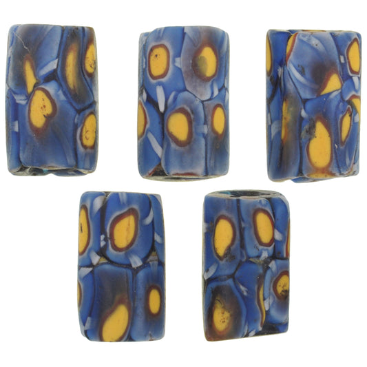 Nice Old Millefiori Venetian Mosaic Glass Beads African trade SB-29606