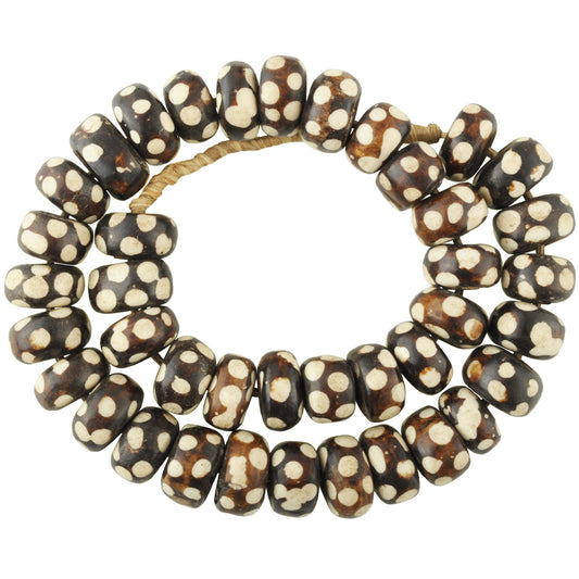 Large Handmade African batik bone Trade Beads Kenya  SB-28965