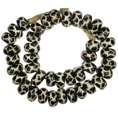 Large Handmade African batik bone Trade Beads Kenya SB-19741