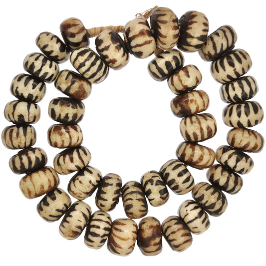 Large Handmade African batik bone Trade Beads Kenya  SB-23811