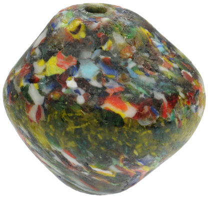 New Large bicon African Krobo recycled Glass Trade Bead SB-22930