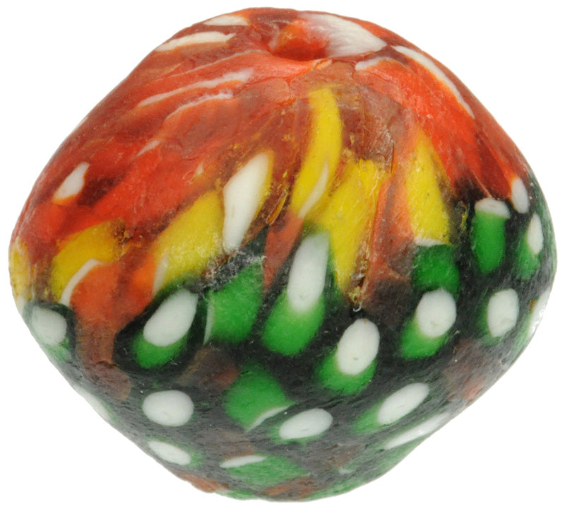 New Large African Krobo recycled Glass Trade Bead Ghana SB-22971