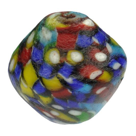 New Large bicon African Krobo recycled Glass Trade Bead SB-22411