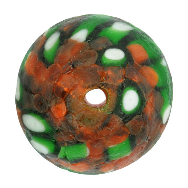 New Large African Krobo recycled Glass Trade Bead Ghana SB-22887