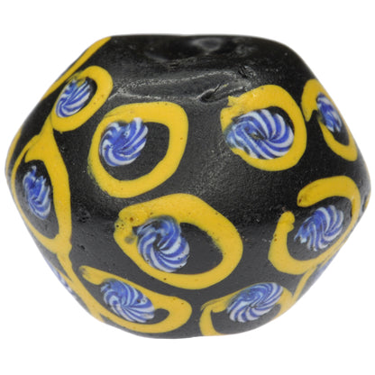 Rare Antique Black Bicone "King" Venetian Glass Trade Bead – Lampwork Trail Design