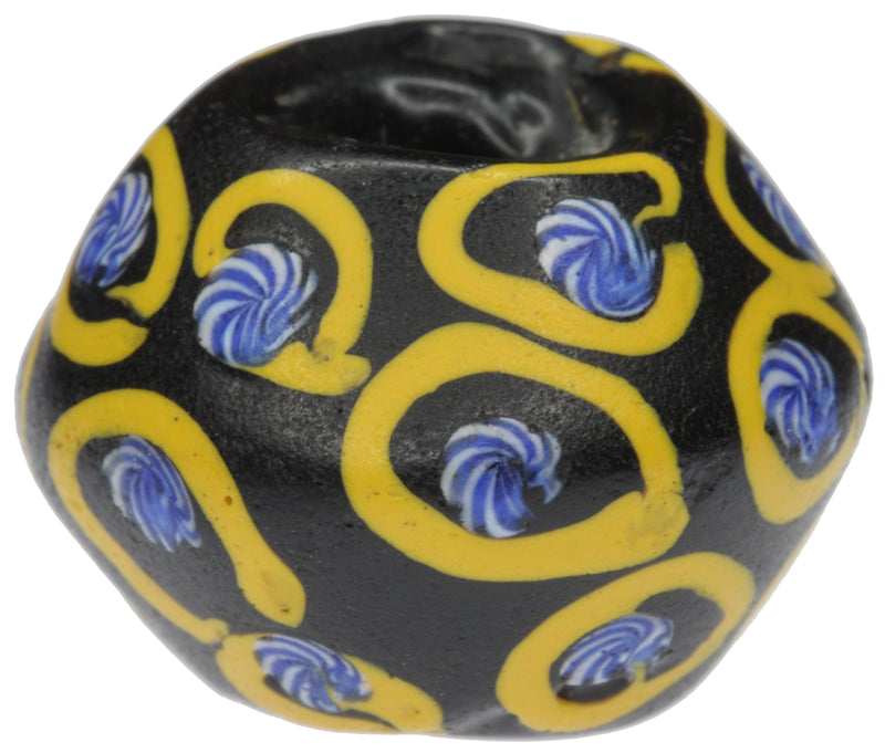 Rare Antique Black Bicone "King" Venetian Glass Trade Bead – Lampwork Trail Design