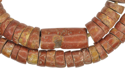 Strand Large Bauxite African Tribal Stone Trade Beads Ghana SB-24232