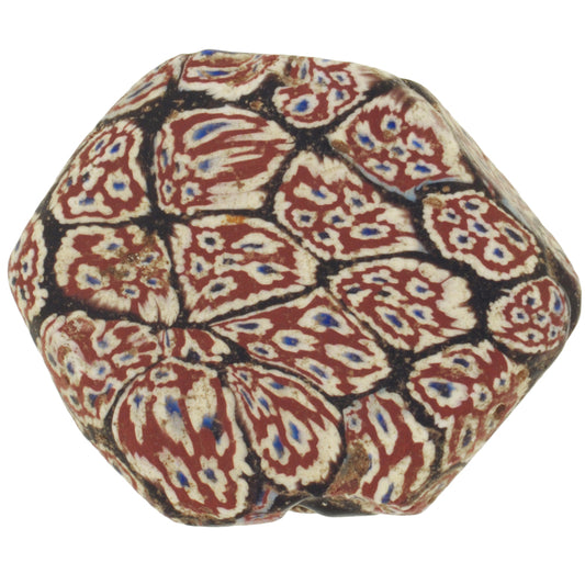 Nice Old Large tabular Millefiori Venetian Mosaic Glass Bead African Trade SB-29915