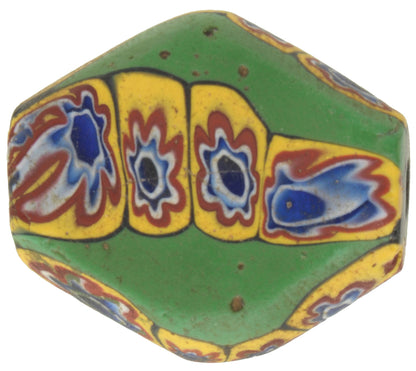 Old Large tabular Millefiori Venetian Glass Trade Bead SB-29215