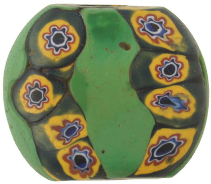 Rare Old tabular Millefiori Venetian Mosaic Glass Bead African Trade SB-30220