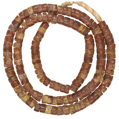 Nice Medium Bauxite African Tribal Stone Trade Beads Ghana SB-25088