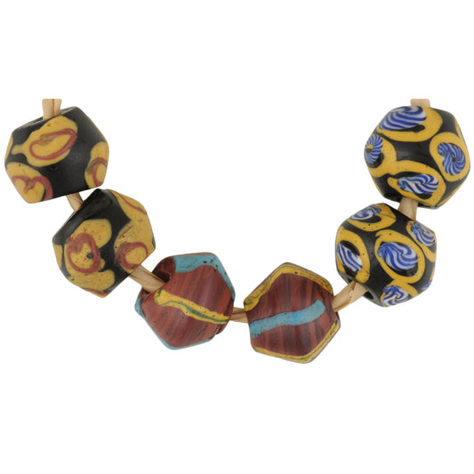 Antique Venetian Lampwork King Bicines Glass Trade Beads - African Trade